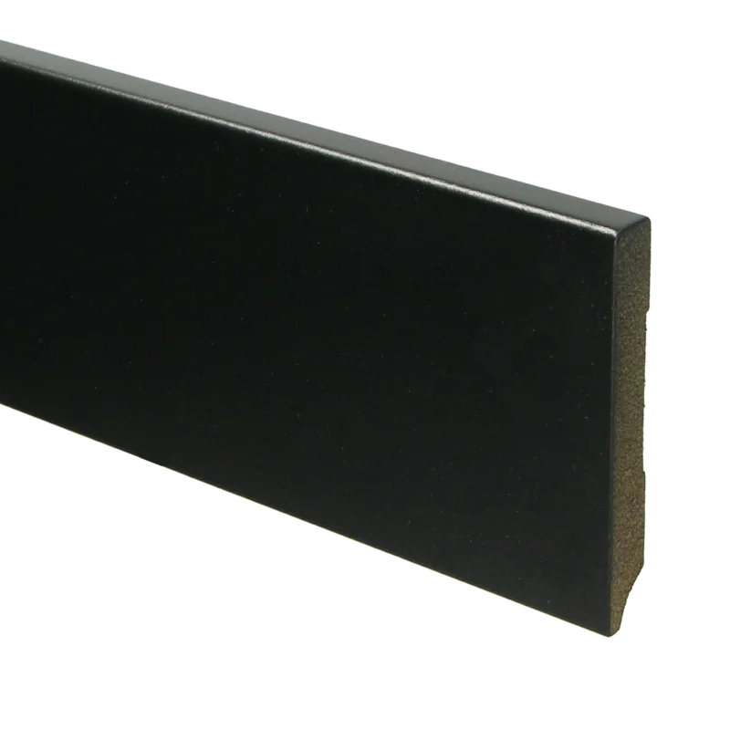 MDF Moderne Plint 90x12 RAL 9005 Zwart 15937 Snelle Levering